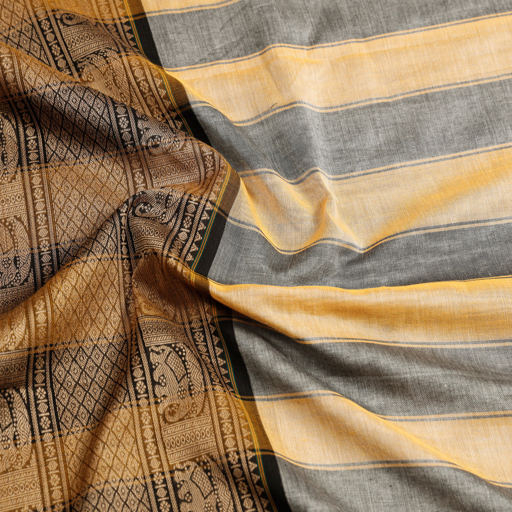 Dharwad Cotton Saree with Thread Border