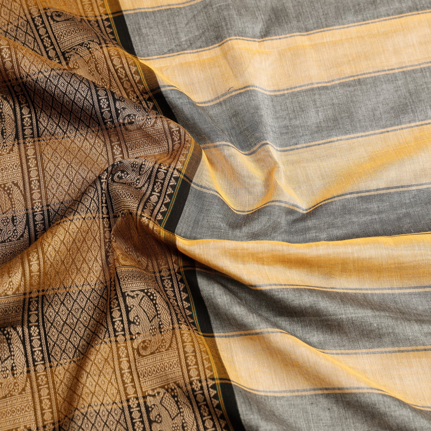 Dharwad Cotton Saree with Thread Border