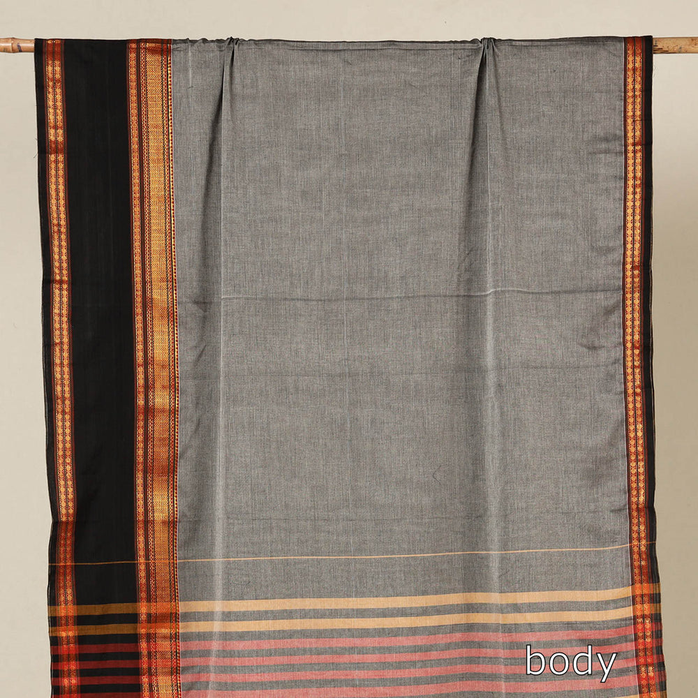 Dharwad Cotton Saree with Zari Border