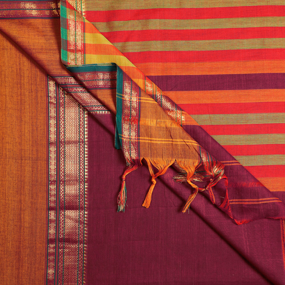 Dharwad Cotton Saree with Zari Border
