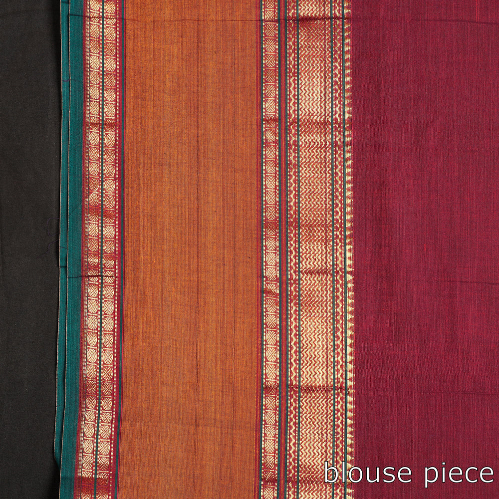 Dharwad Cotton Saree with Zari Border
