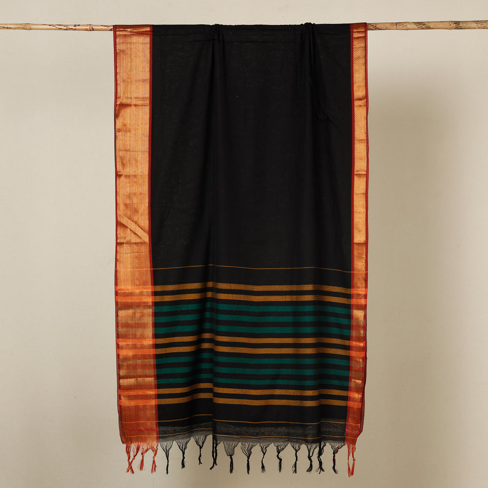 Dharwad Cotton Saree with Zari Border
