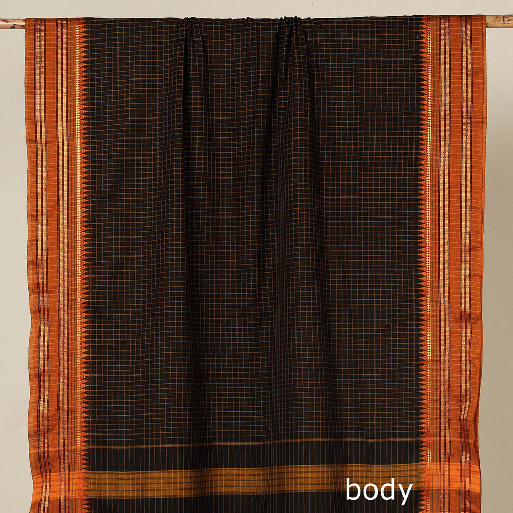 Dharwad Cotton Saree with Zari Border
