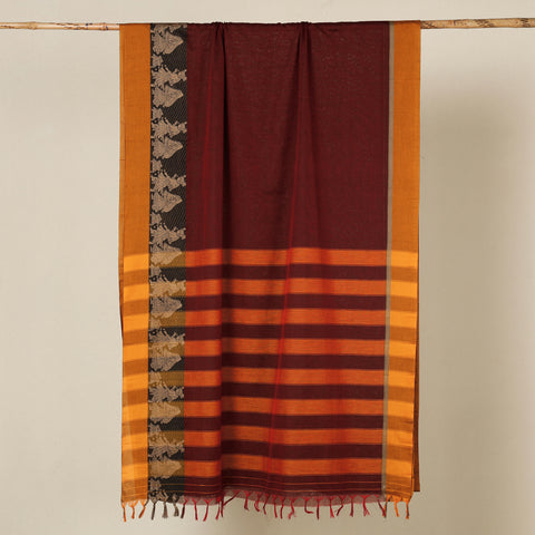 Dharwad Cotton Saree with Thread Border
