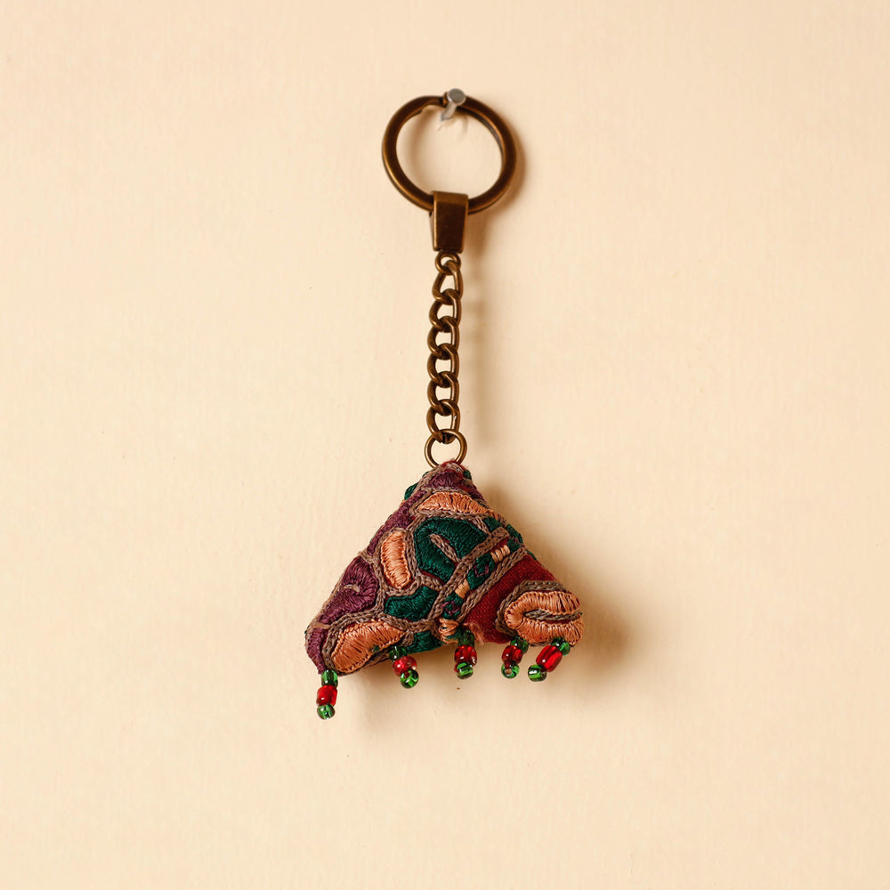 Handcrafted Kutch Hand Embroidery Keychain
