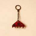 Red Handcrafted Kutch Hand Embroidery Keychain 