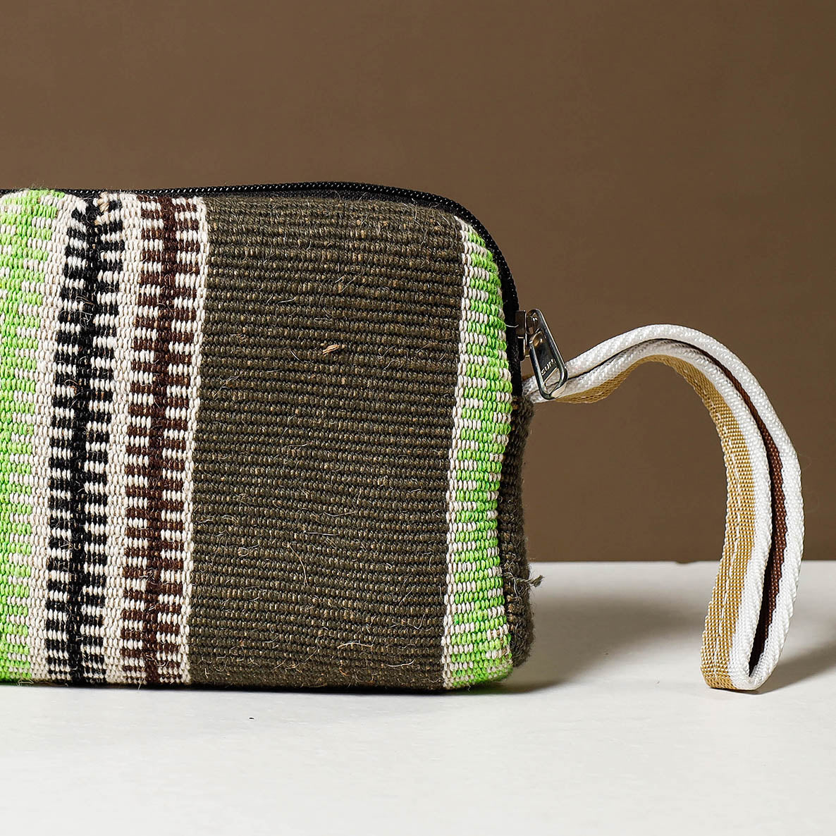 Jute Cotton Toiletry Pouch