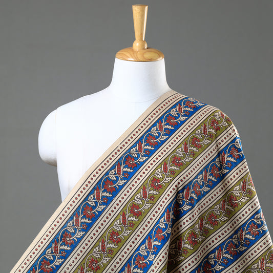Multicolor - Kalamkari Printed Cotton Fabric 03