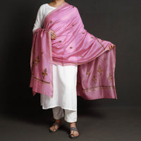 hand embroidery silk dupatta