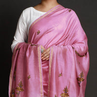 hand embroidery silk dupatta