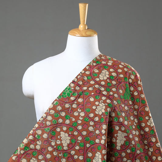 Brown - Kalamkari Printed Cotton Fabric 20