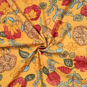  Srikalahasti Pen Work Chanderi Silk Kalamkari Fabric 