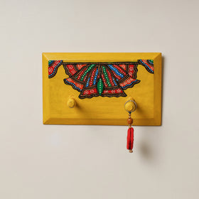  Madhubani Handpainted Wooden Wall Hanger 