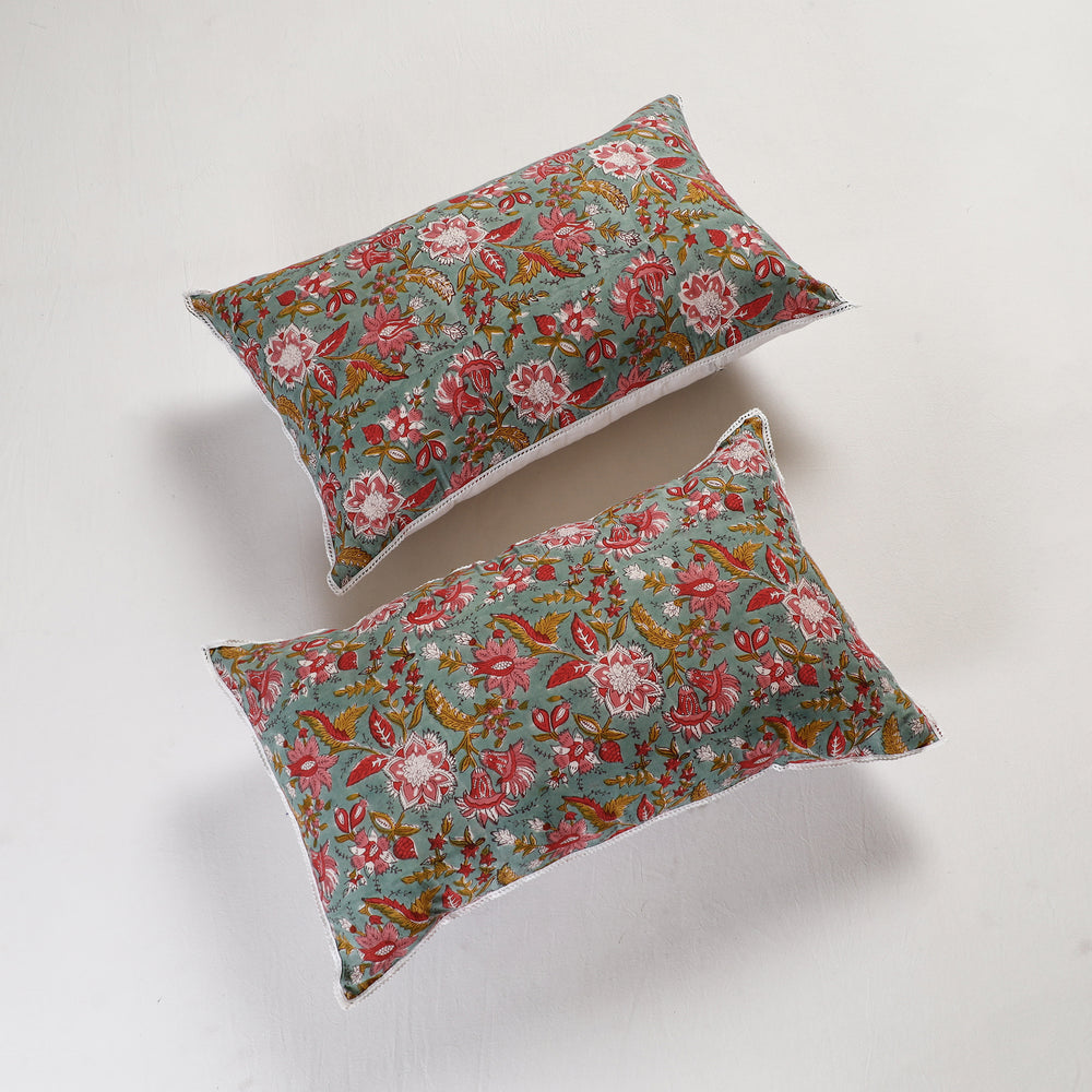 sanganeri pillow cover set