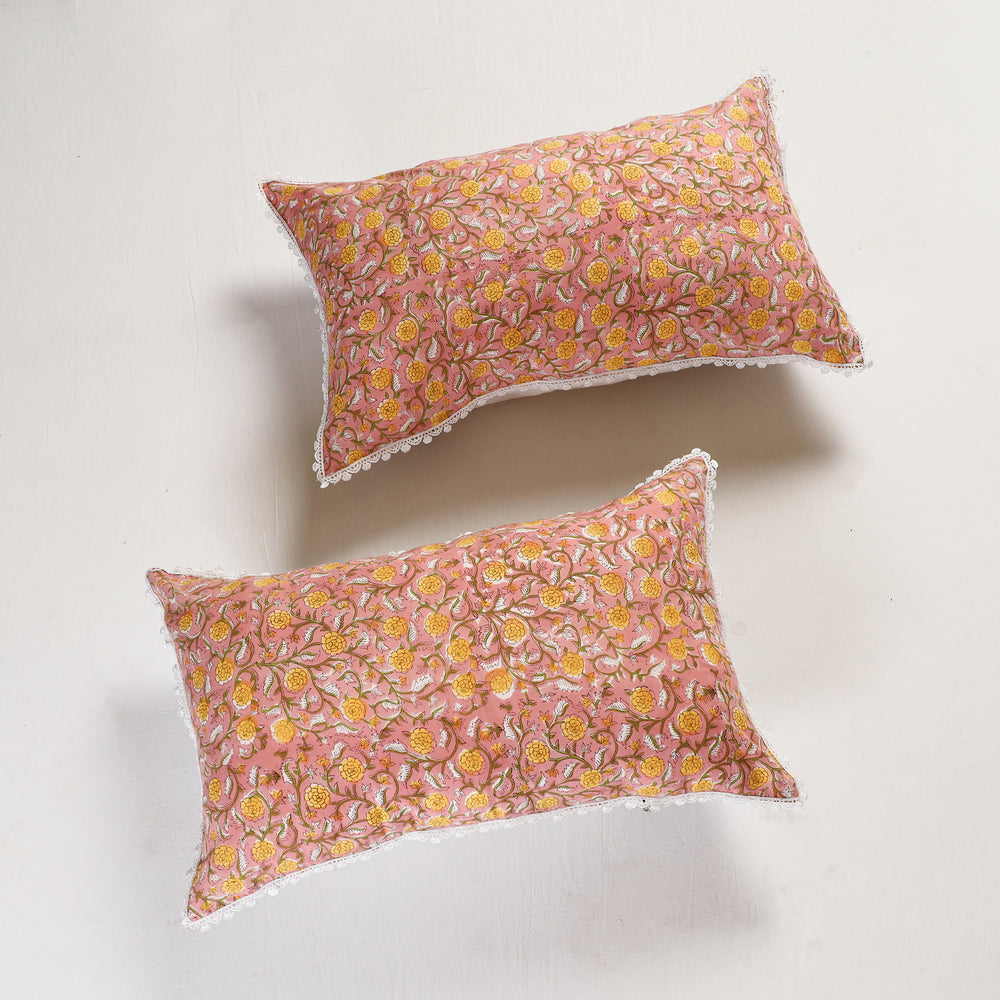 sanganeri pillow cover set