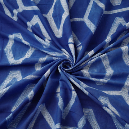 Blue - Nui Shibori Tie-Dye Cotton Fabric
