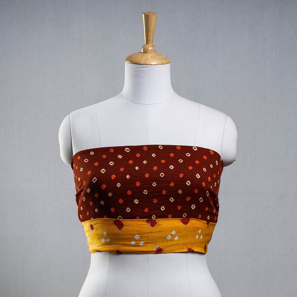 bandhani blouse piece