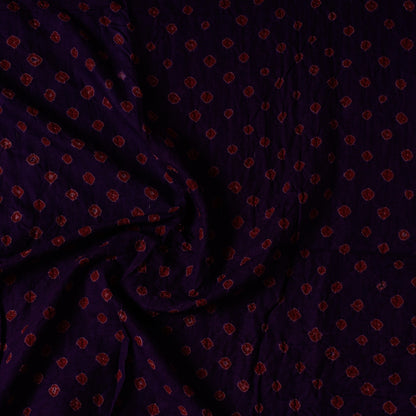 Black - Kutch Bandhani Tie-Dye Cotton Precut Fabric (0.8 meter) 07