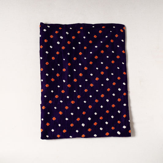 Black - Kutch Bandhani Tie-Dye Cotton Precut Fabric (0.8 meter) 08