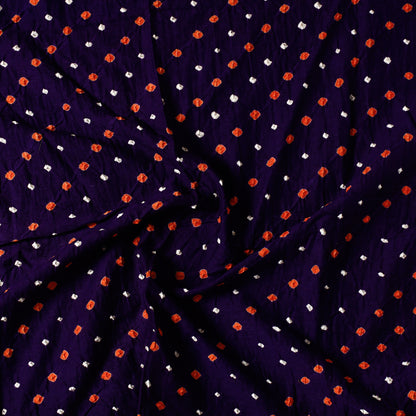 Black - Kutch Bandhani Tie-Dye Cotton Precut Fabric (0.8 meter) 08