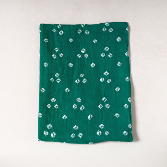 Green - Kutch Bandhani Tie-Dye Cotton Precut Fabric (0.8 meter) 11
