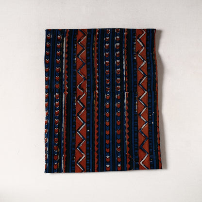 Blue - Bagru Dabu Block Printed Cotton Precut Fabric 40