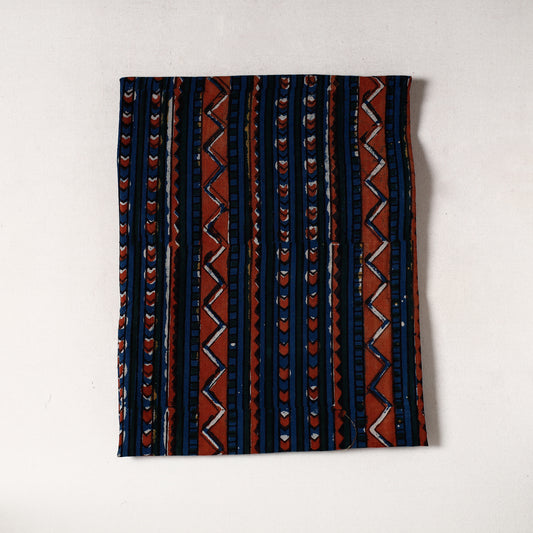 Blue - Bagru Dabu Block Printed Cotton Precut Fabric 40