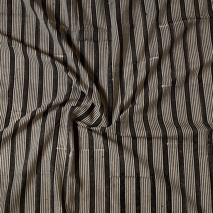 Grey - Bagru Block Printed Cotton Precut Fabric (1 meter) 38