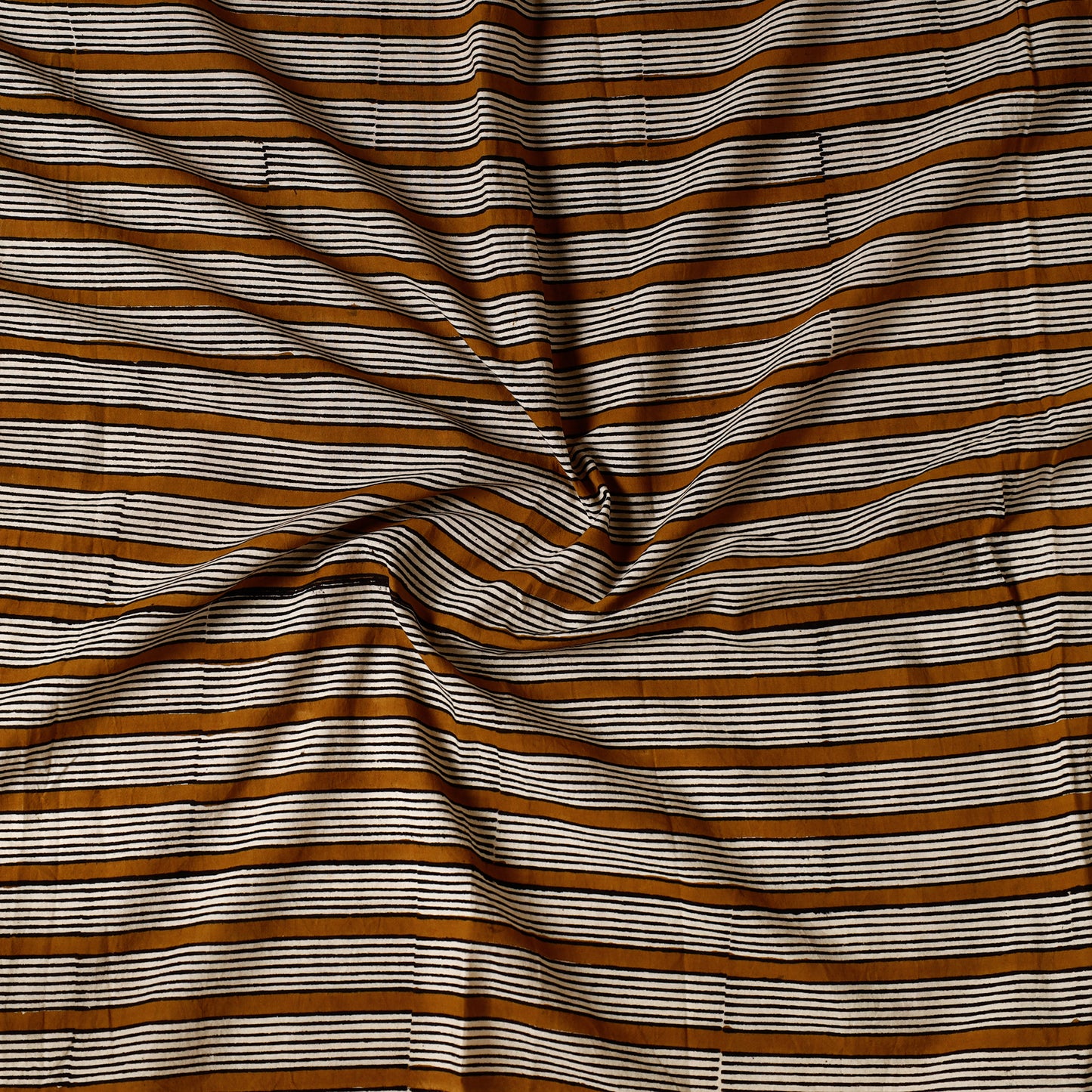 Grey - Bagru Block Printed Cotton Precut Fabric (2 meter) 38
