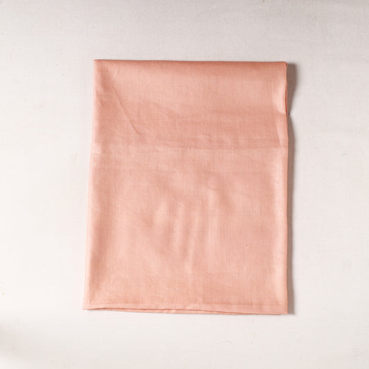 Peach - Bhagalpuri Handloom Pure Linen Precut Fabric  (0.85 meter) 43