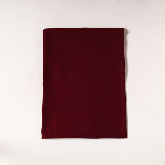 Maroon - Prewashed Plain Dyed Mul Cotton Precut Fabric (0.95 meter) 47
