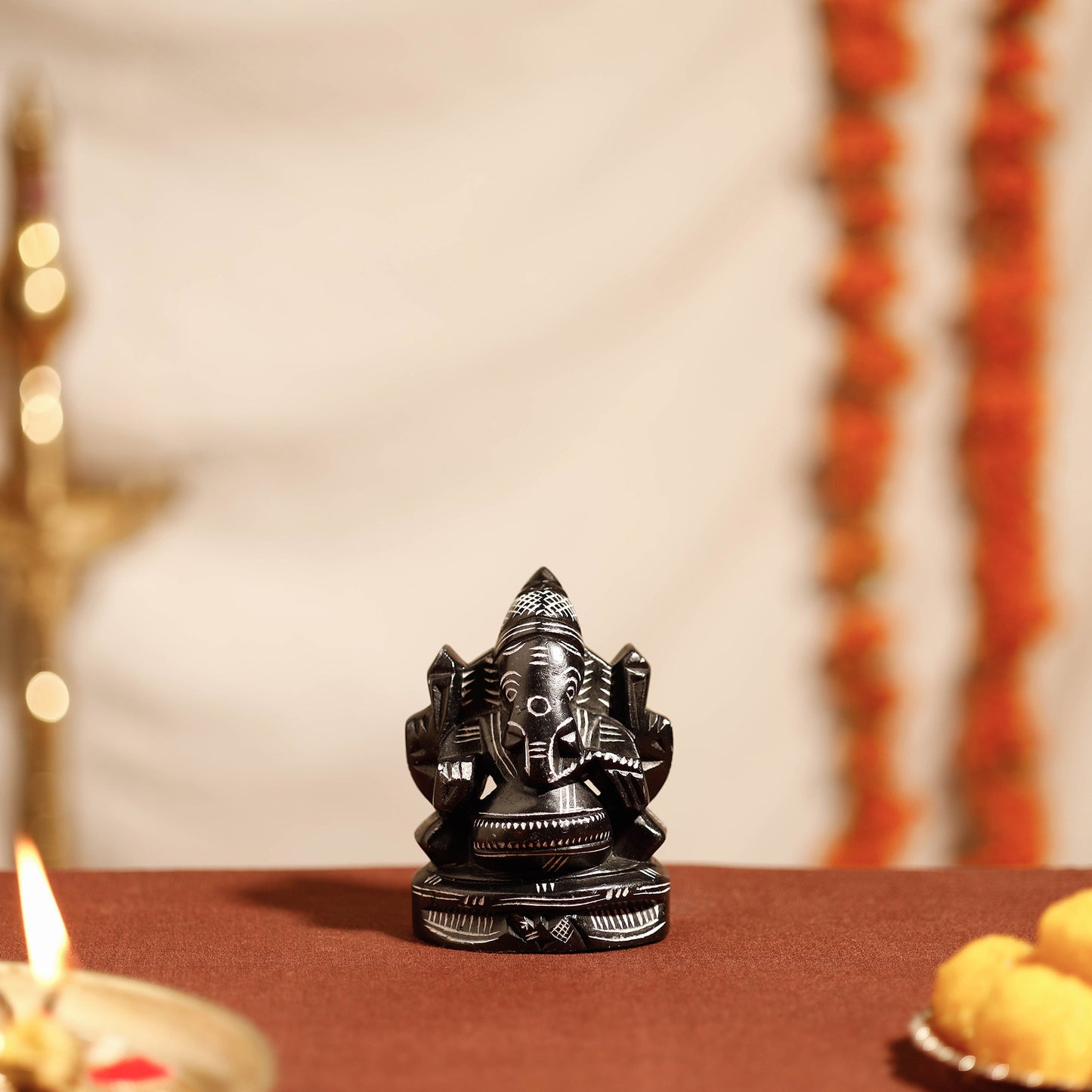 Chaturbhuja Ganesha Idol 