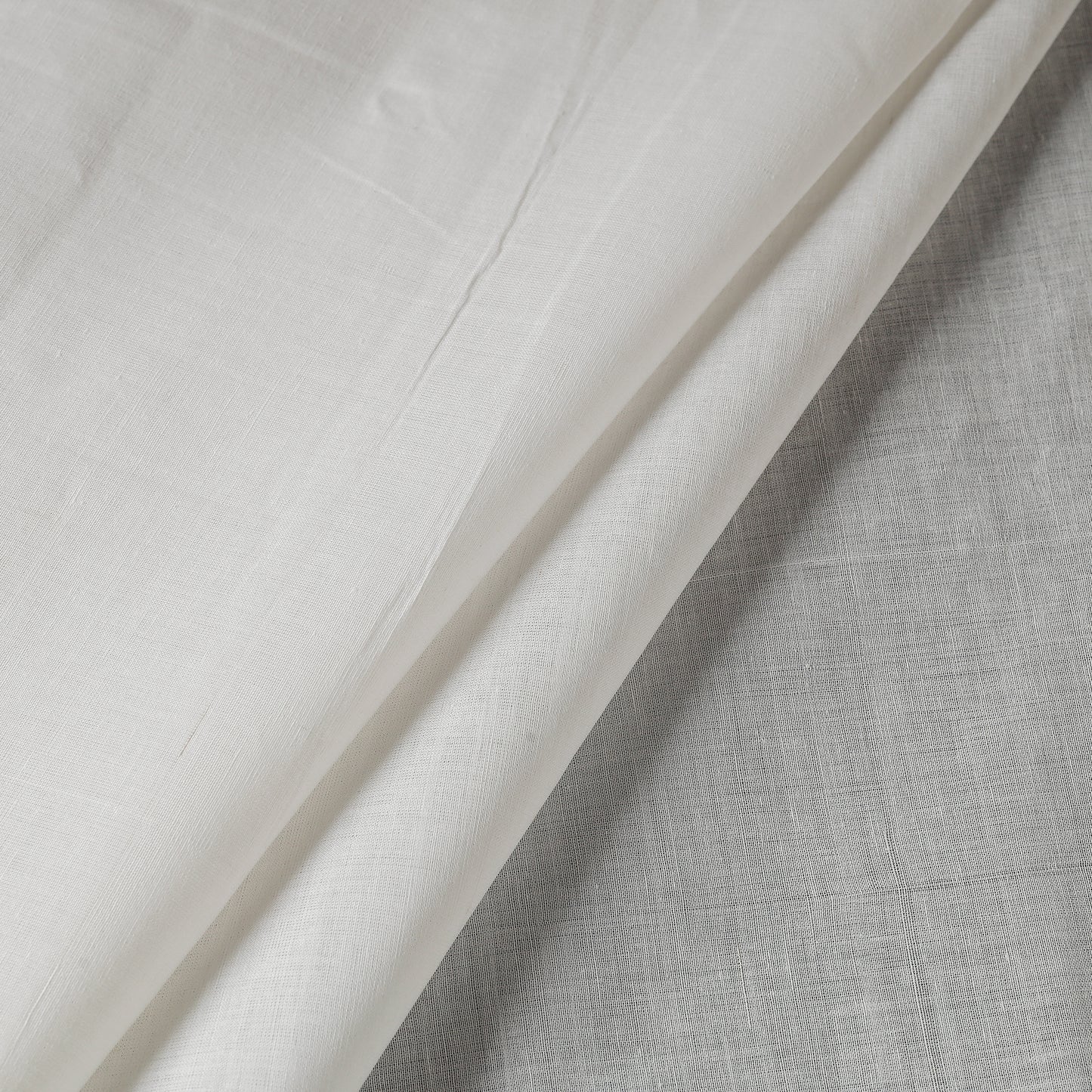 White - Original Mangalagiri Handloom Cotton Fabric