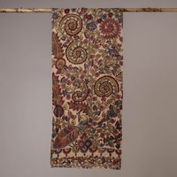 Beige - Handpainted Kalamkari Cotton Stole