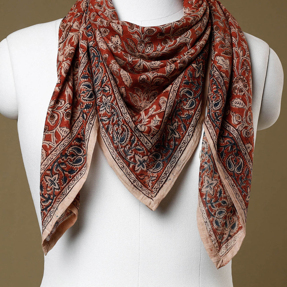 Block Printed Cotton Scarf
