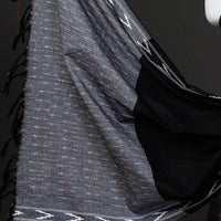 Grey - 3pc Pochampally Ikat Weave Cotton Suit Material Set 02