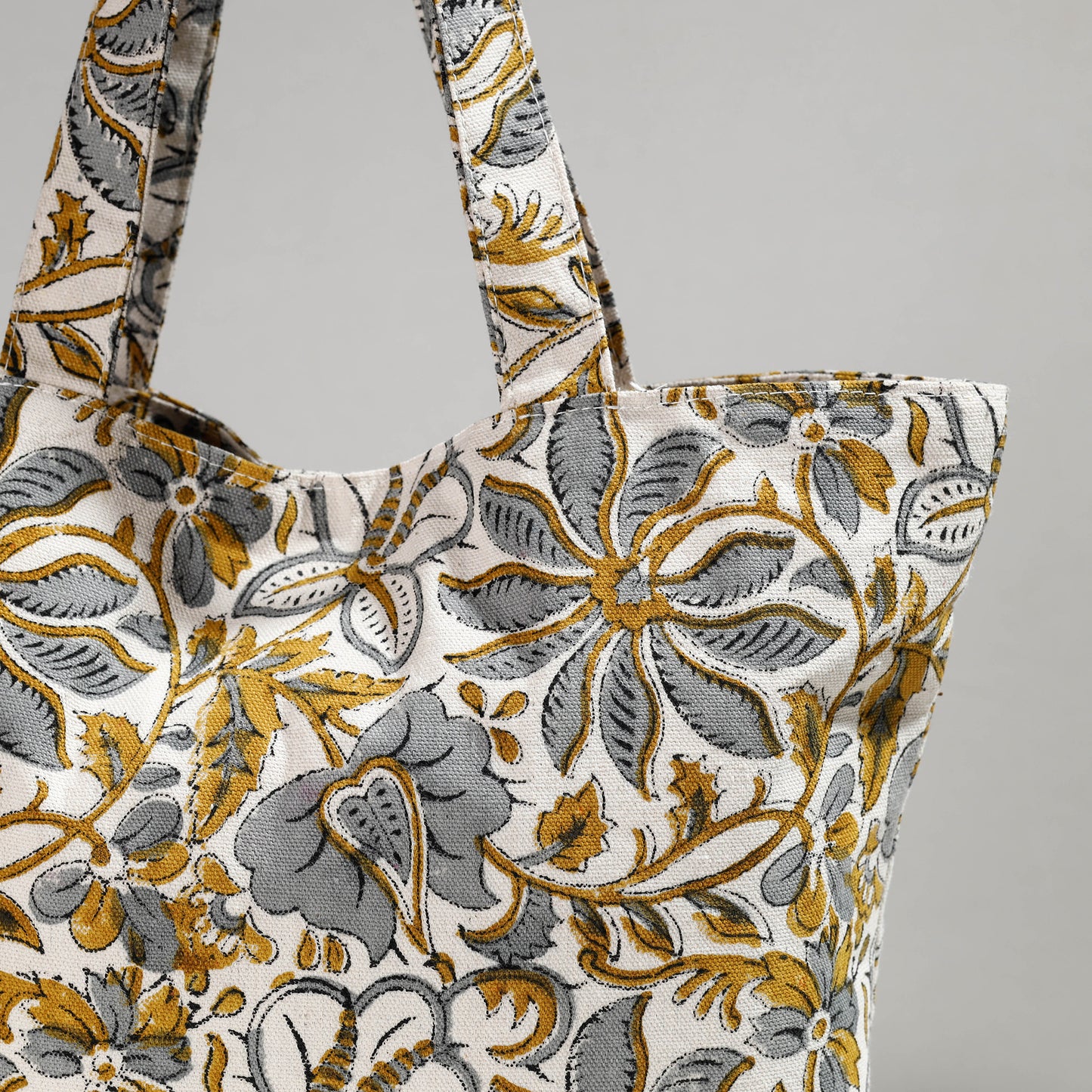 Multicolor - Hand Block Printed Canvas Cotton Shoulder Bag