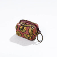 Handpainted Kalamkari Cotton Keychain Pouch