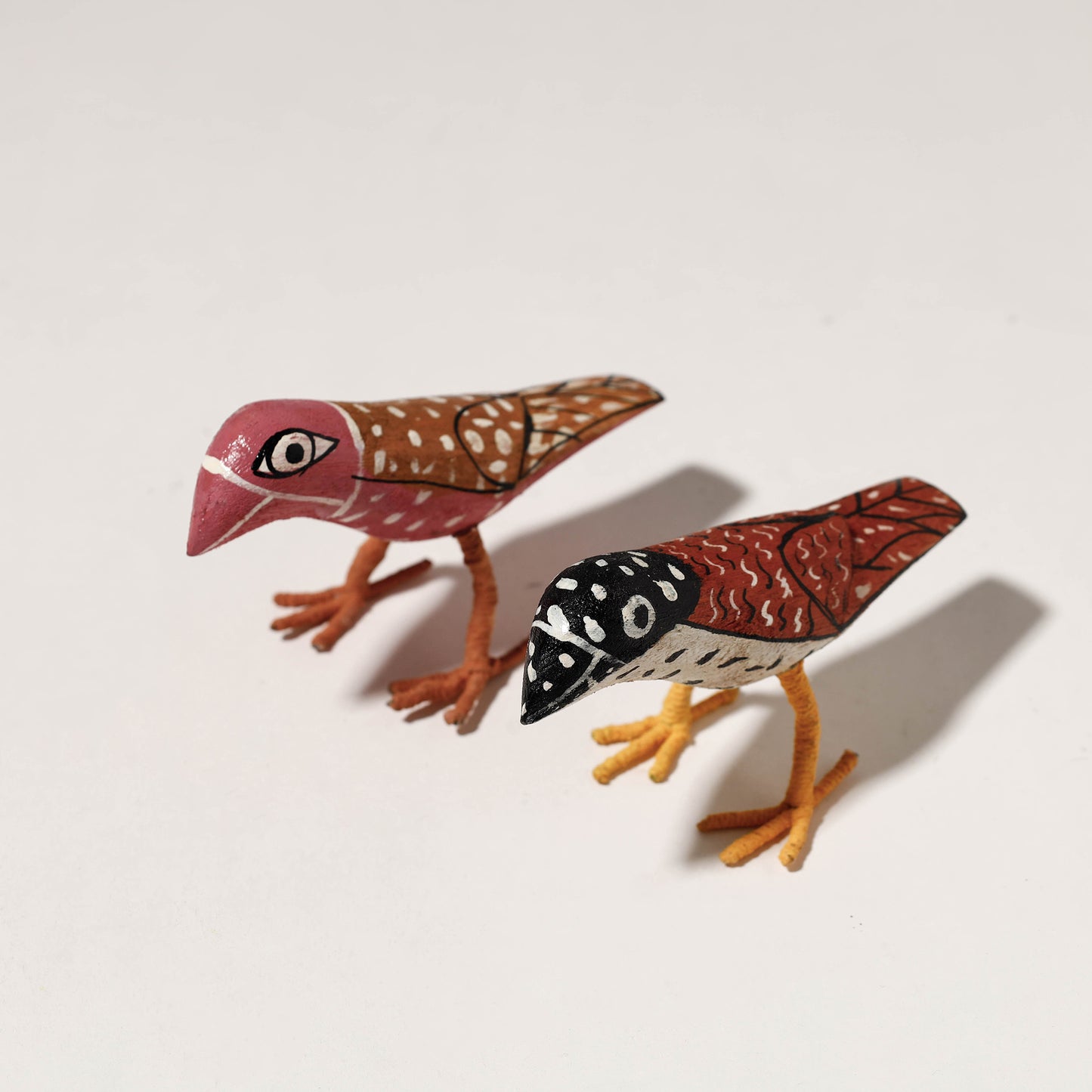 Handcrafted Home Decor Wooden Bird couple