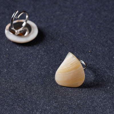 Handcrafted Seashell Ring (Adjustable)