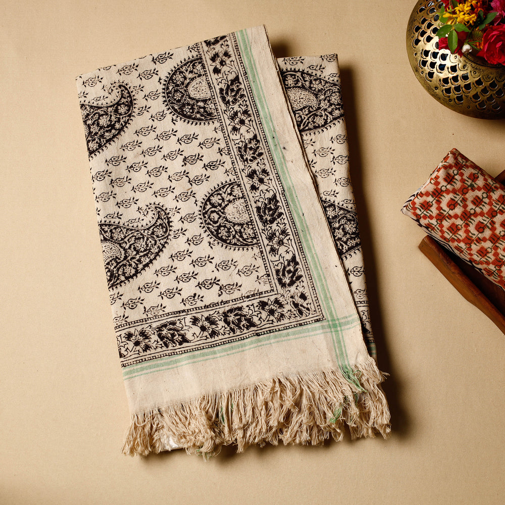 Block Printed Cotton Towel
