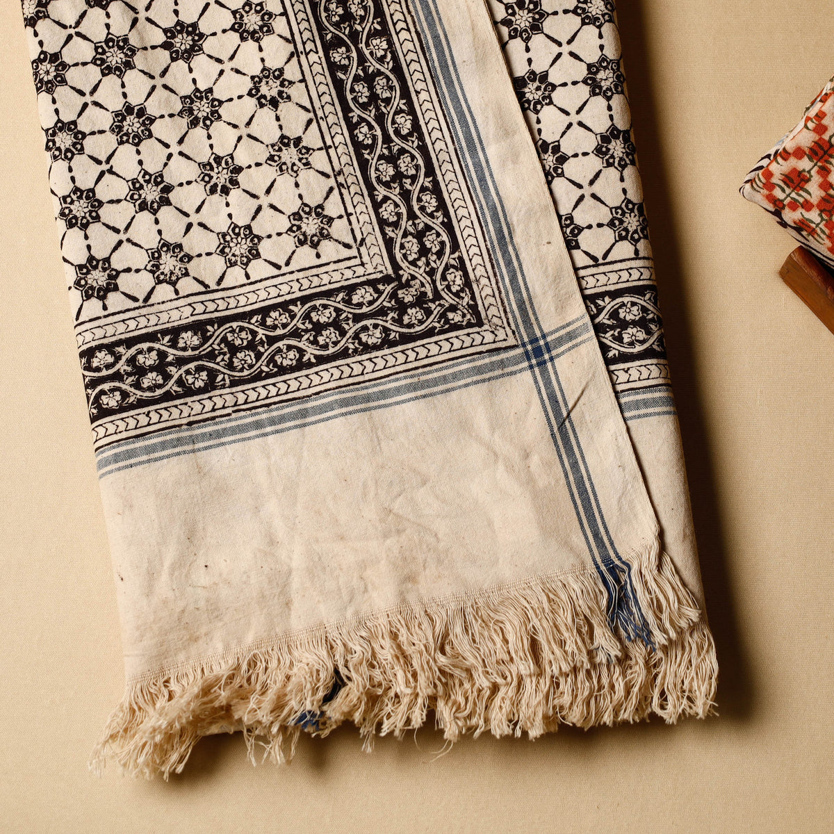 Block Printed Cotton Towel
