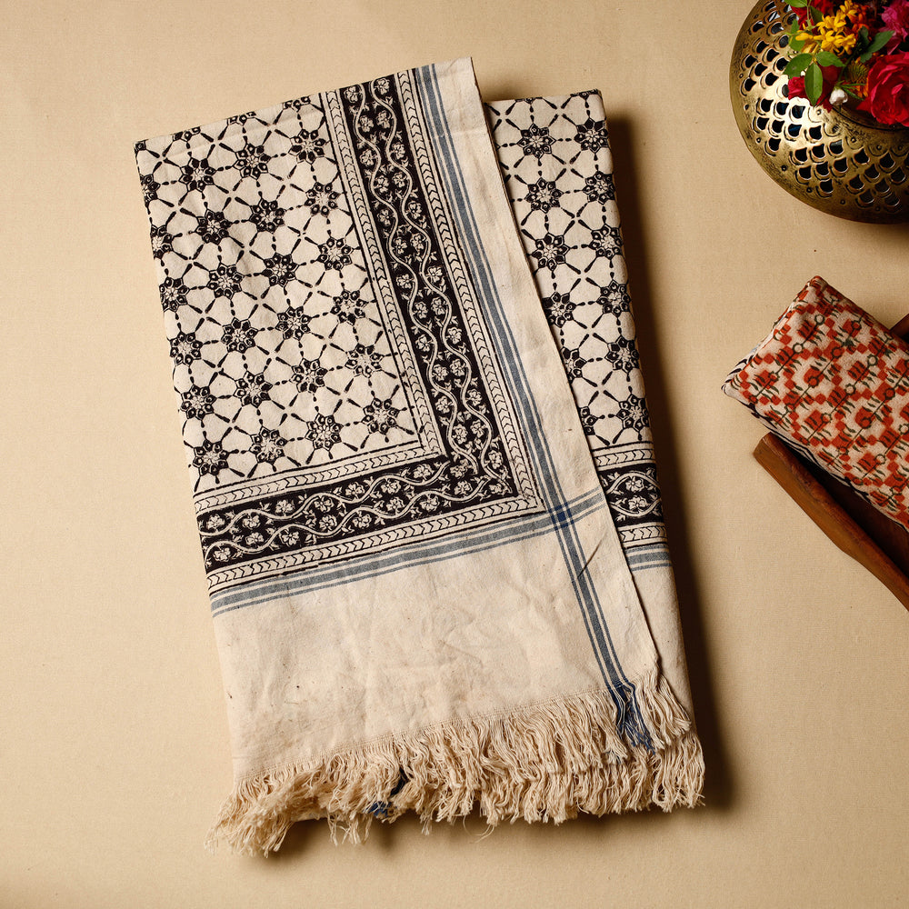 Block Printed Cotton Towel
