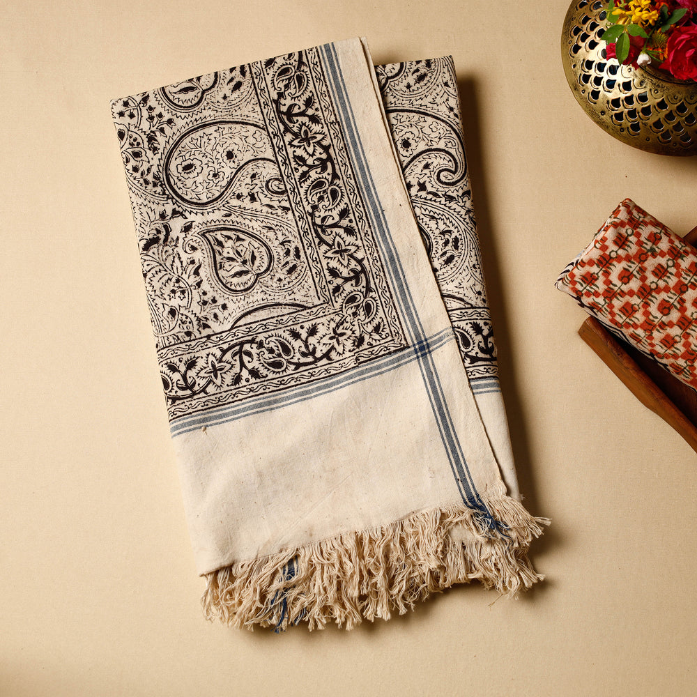 Block Printed Cotton Towel
