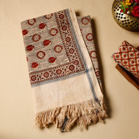 Block Printed Cotton Towel
