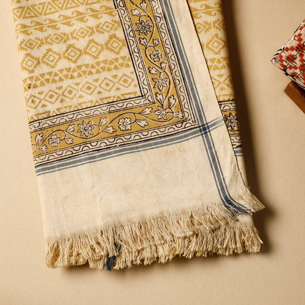 Block Printed Cotton Towel
