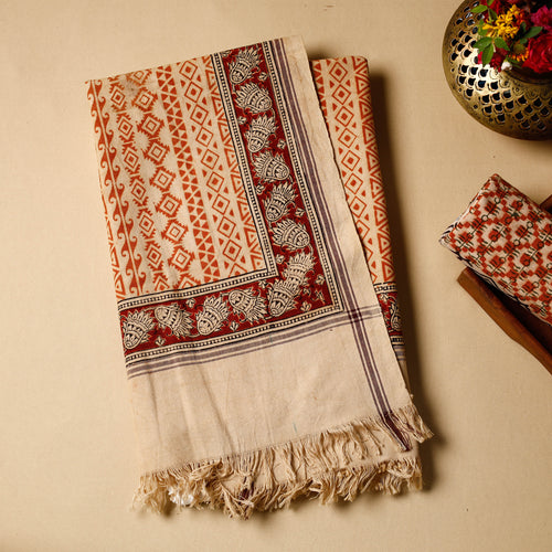 Block Printed Cotton Towel
