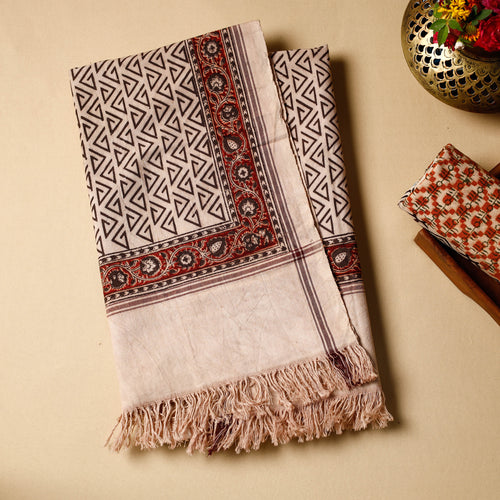 Block Printed Cotton Towel
