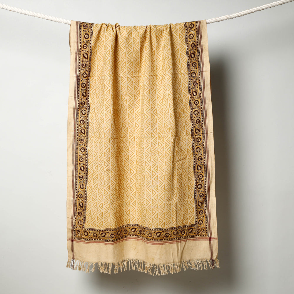 Block Printed Cotton Towel
