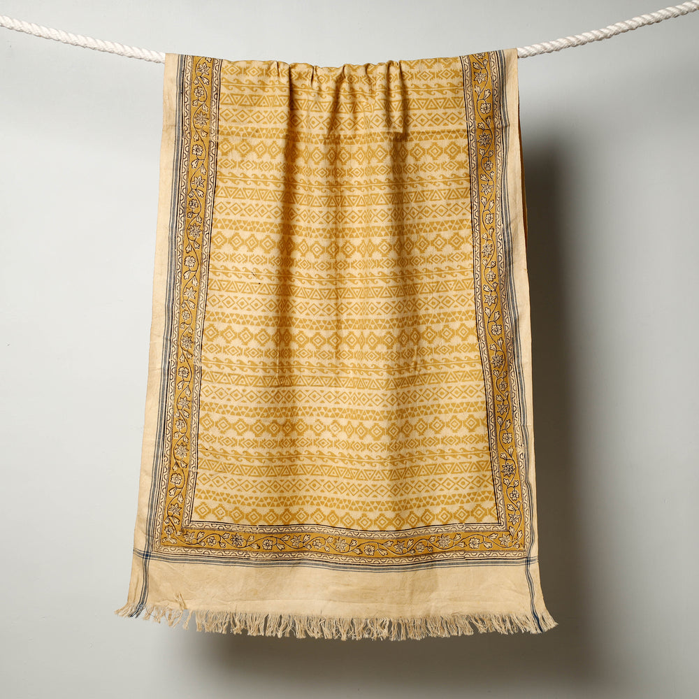 Block Printed Cotton Towel
